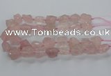 CNG3422 15.5 inches 15*20mm - 20*30mm nuggets rose quartz beads