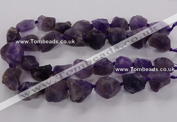 CNG3423 15.5 inches 15*20mm - 20*30mm nuggets amethyst beads