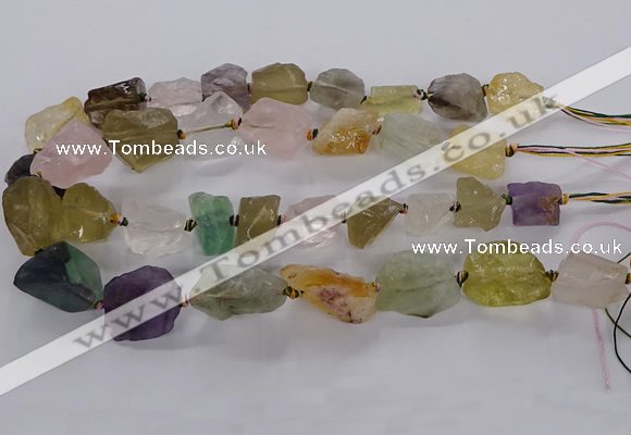 CNG3428 15.5 inches 15*20mm - 20*30mm nuggets mixed quartz beads