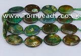 CNG3454 15.5 inches 30*40mm oval dragon veins agate beads