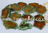 CNG3460 15.5 inches 35*40mm - 45*55mm freeform agate beads