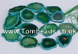 CNG3464 15.5 inches 35*40mm - 45*55mm freeform agate beads