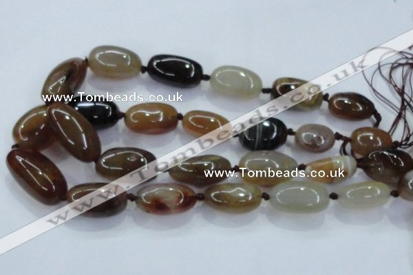 CNG348 15.5 inches 15*20mm - 20*30mm nuggets agate gemstone beads