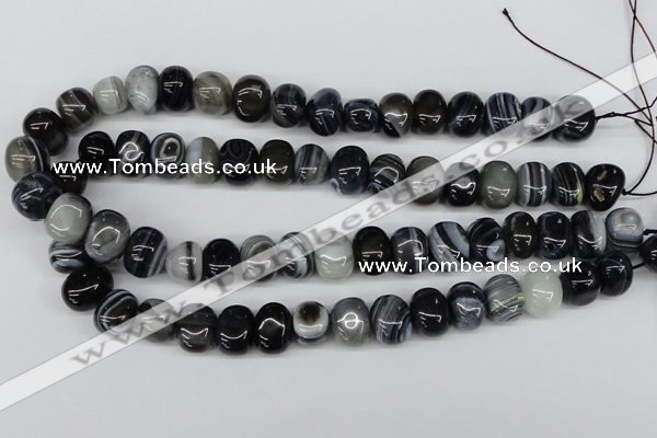 CNG35 15.5 inches 11*15mm nuggets madagascar agate gemstone beads