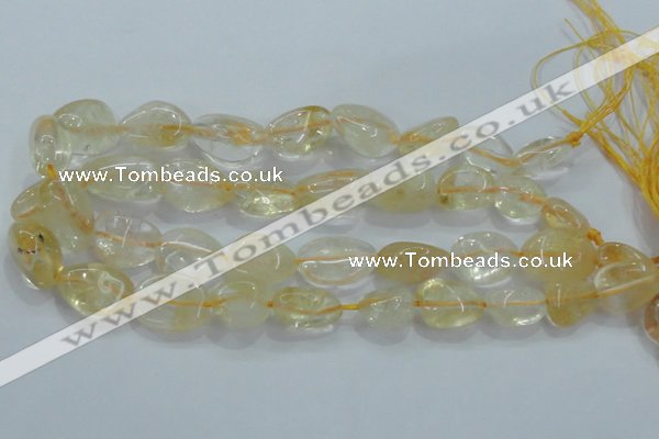 CNG350 15.5 inches 13*18mm - 20*25mm nuggets citrine gemstone beads