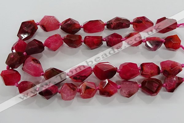 CNG3509 15.5 inches 15*20mm - 18*25mm faceted nuggets agate beads