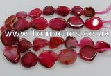 CNG3515 15.5 inches 20*25mm - 25*35mm freeform agate slab beads