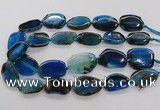 CNG3516 15.5 inches 20*25mm - 25*35mm freeform agate slab beads