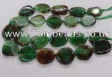 CNG3517 15.5 inches 20*25mm - 25*35mm freeform agate slab beads