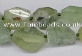 CNG3532 15.5 inches 12*16mm - 13*18mm faceted nuggets prehnite beads