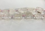 CNG3559 15.5 inches 18*20mm - 25*30mm nuggets rough rose quartz beads