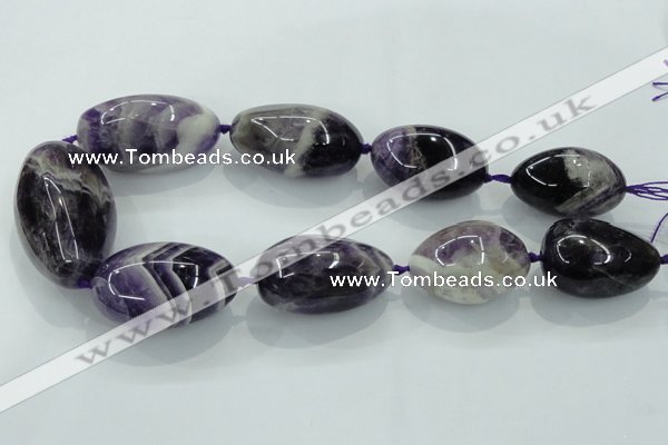 CNG356 15.5 inches 20*30mm - 30*40mm nuggets amethyst beads