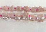 CNG3561 15.5 inches 18*20mm - 25*30mm nuggets rough rose quartz beads