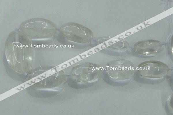 CNG357 15.5 inches 15*30mm - 25*48mm nuggets white crystal beads