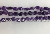 CNG3581 15.5 inches 8*10mm - 10*12mm nuggets amethyst beads
