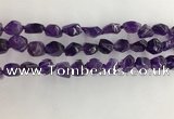 CNG3581 15.5 inches 8*10mm - 10*12mm nuggets amethyst beads