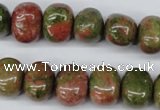 CNG36 15.5 inches 11*15mm nuggets unakite gemstone beads