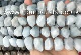 CNG3602 15.5 inches 13*20mm - 15*24mm faceted nuggets aquamarine beads