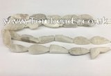 CNG3625 15.5 inches 12*35mm teardrop druzy agate beads