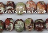 CNG37 15.5 inches 11*15mm nuggets rainforest agate gemstone beads