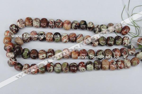 CNG37 15.5 inches 11*15mm nuggets rainforest agate gemstone beads