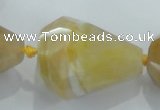 CNG378 15.5 inches 18*22mm – 25*38mm faceted nuggets agate beads