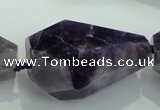 CNG381 15.5 inches 22*35mm – 35*50mm faceted nuggets amethyst beads