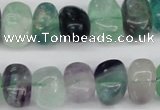 CNG39 15.5 inches 11*15mm nuggets fluorite gemstone beads