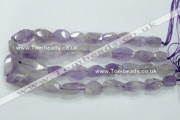 CNG390 15.5 inches 13*15mm – 16*23mm faceted nuggets lavender amethyst bead