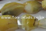 CNG396 15.5 inches 15*25mm – 22*30mm faceted nuggets agate beads