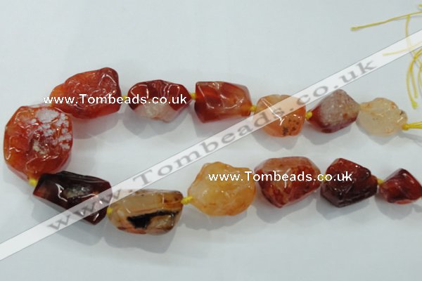 CNG414 15.5 inches 18*20mm - 28*40mm nuggets agate gemstone beads