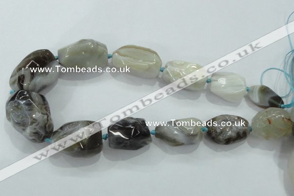 CNG415 15.5 inches 18*20mm - 28*40mm nuggets agate gemstone beads