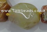 CNG416 15.5 inches 18*20mm - 28*40mm nuggets agate gemstone beads