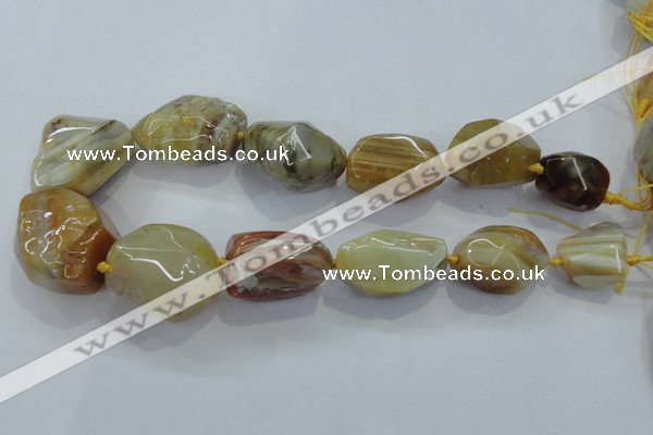 CNG416 15.5 inches 18*20mm - 28*40mm nuggets agate gemstone beads