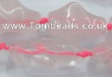 CNG422 15.5 inches 15*20mm - 22*34mm nuggets rose quartz beads