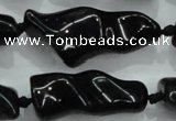 CNG423 15.5 inches 15*20mm - 25*50mm nuggets obsidian beads