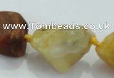 CNG432 15.5 inches 18*25mm – 25*38mm nuggets agate gemstone beads