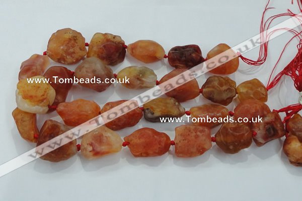 CNG433 15.5 inches 18*25mm – 32*40mm nuggets agate gemstone beads