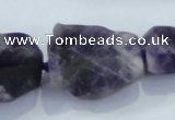 CNG435 15.5 inches 15*20mm – 20*32mm nuggets amethyst beads