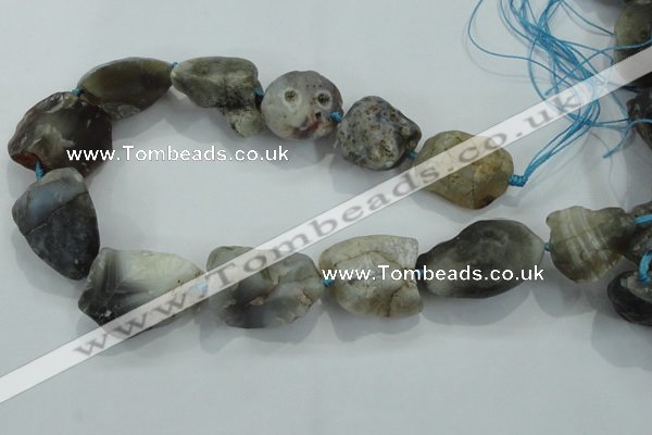 CNG436 15.5 inches 20*25mm – 28*40mm nuggets Botswana agate beads