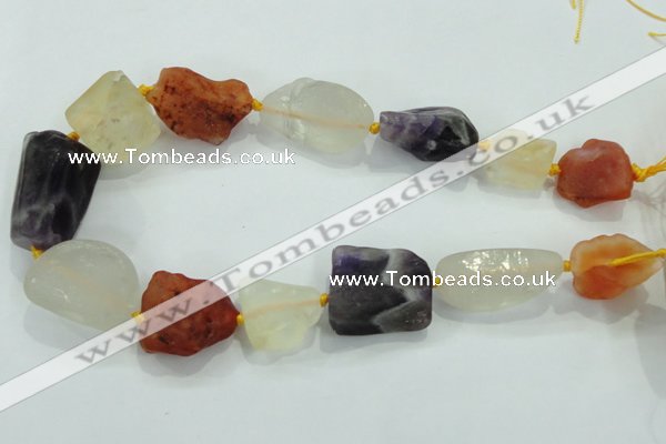CNG438 15.5 inches 18*20mm – 25*35mm nuggets mixed gemstone beads