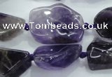 CNG441 15.5 inches 13*18mm – 18*28mm nuggets amethyst beads