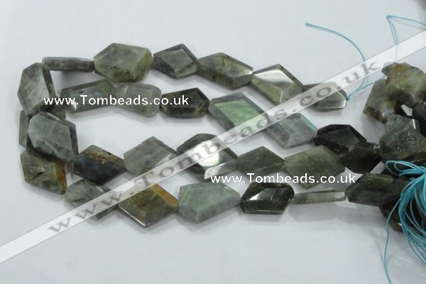 CNG445 15.5 inches 15*20mm – 20*32mm faceted nuggets labradorite beads