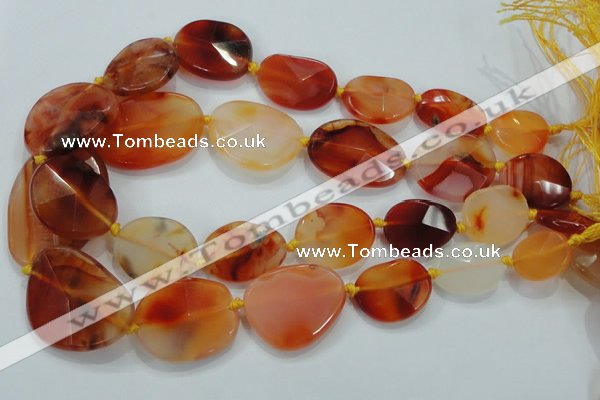 CNG447 15.5 inches 15*20mm – 30*40mm faceted nuggets agate beads