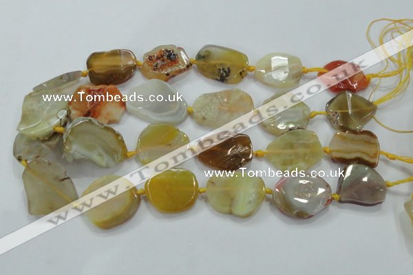 CNG452 15.5 inches 20*28mm - 30*38mm nuggets agate gemstone beads