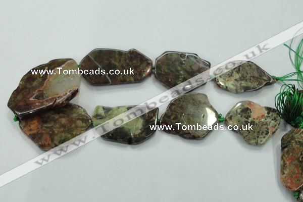 CNG454 15.5 inches 30*35mm - 40*60mm nuggets New kambaba jasper beads