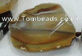 CNG455 15.5 inches 28*32mm - 40*55mm nuggets agate gemstone beads