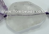CNG461 15.5 inches 20*30mm - 45*58mm nuggets amethyst beads