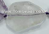 CNG461 15.5 inches 20*30mm - 45*58mm nuggets amethyst beads