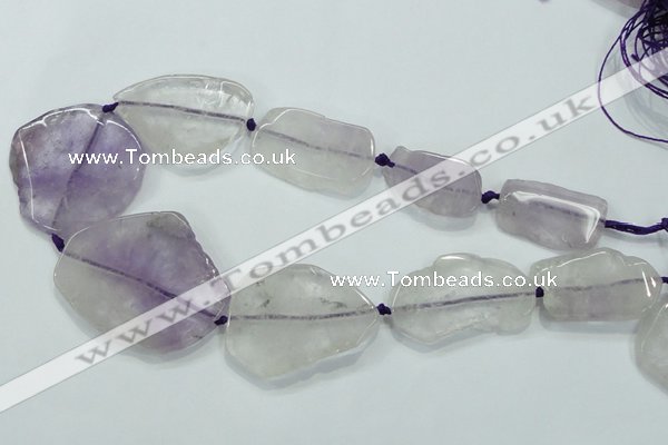 CNG461 15.5 inches 20*30mm - 45*58mm nuggets amethyst beads